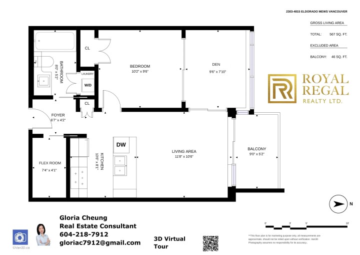 Photo 21 at 2303 - 4815 Eldorado Mews, Collingwood VE, Vancouver East