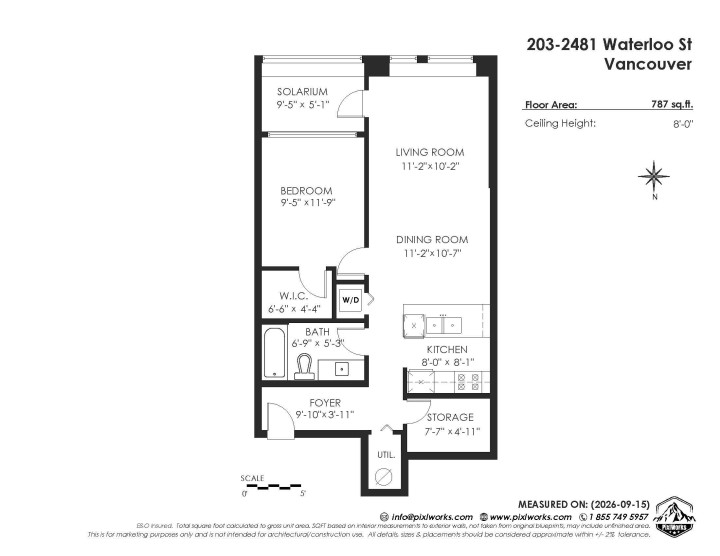 Photo 2 at 203 - 2481 Waterloo Street, Kitsilano, Vancouver West