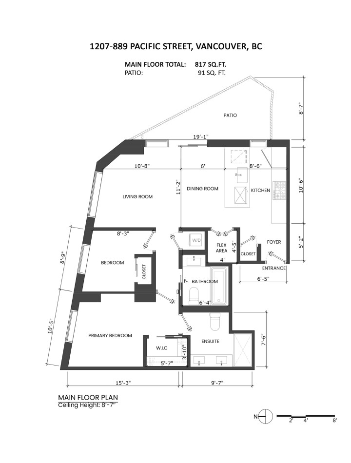 Photo 2 at 1207 - 889 Pacific Street, Downtown VW, Vancouver West