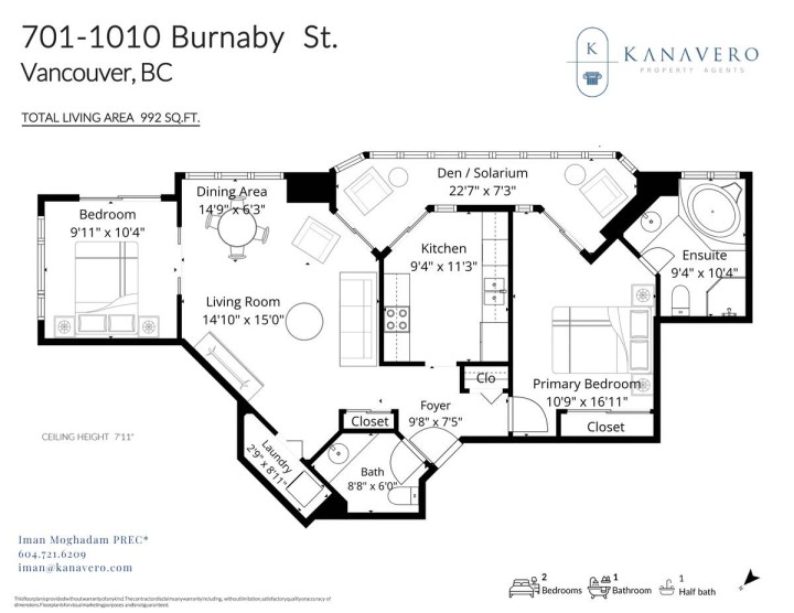 Photo 39 at 701 - 1010 Burnaby Street, West End VW, Vancouver West