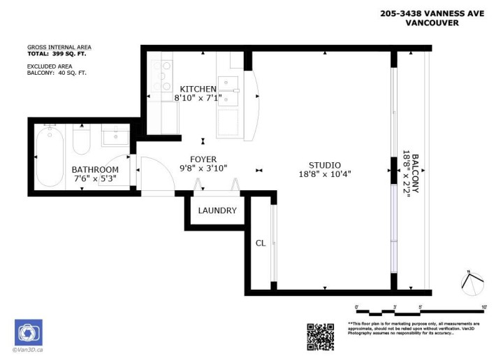 Photo 15 at 205 - 3438 Vanness Avenue, Collingwood VE, Vancouver East