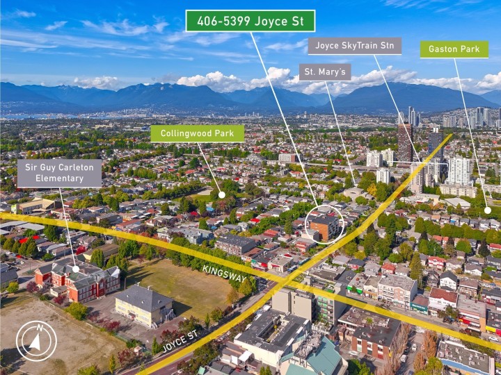 Photo 2 at 406 - 5399 Joyce Street, Collingwood VE, Vancouver East