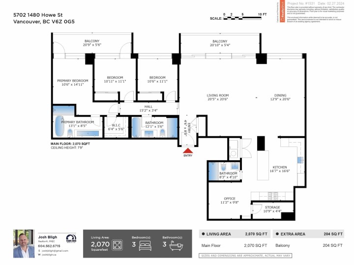 Photo 29 at 5702 - 1480 Howe Street, Yaletown, Vancouver West