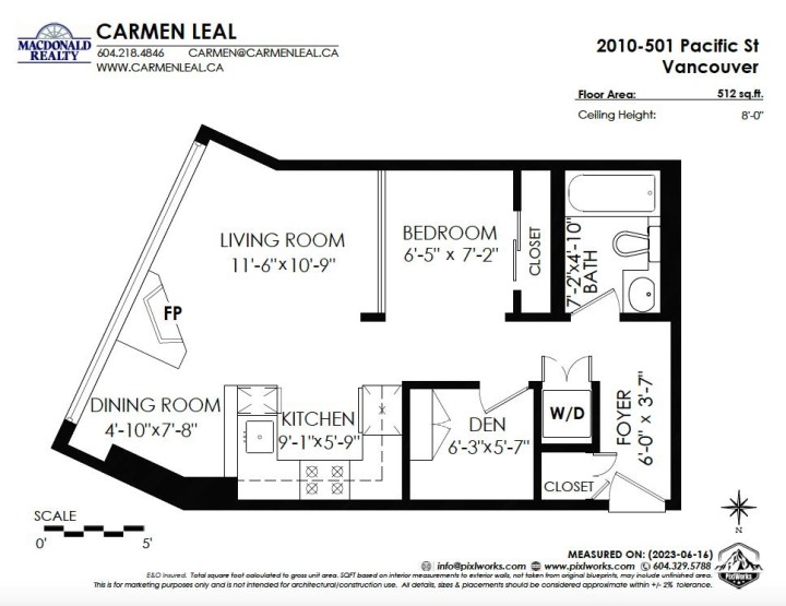 Photo 13 at 2210 - 501 Pacific Street, Downtown VW, Vancouver West