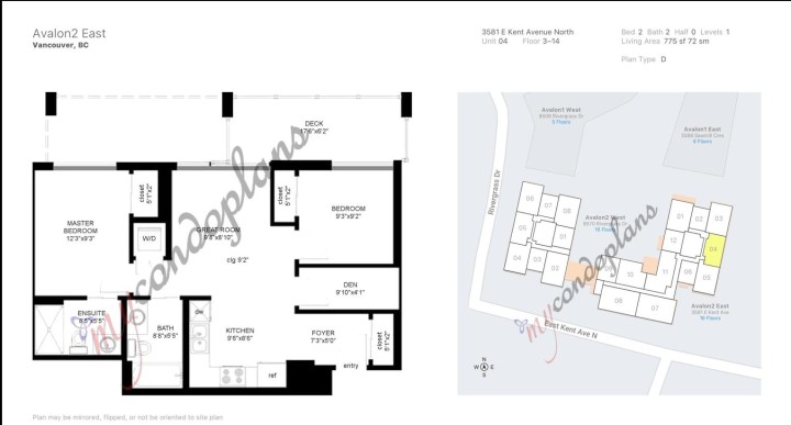 Photo 2 at 804 - 3581 E Kent Avenue North, South Marine, Vancouver East