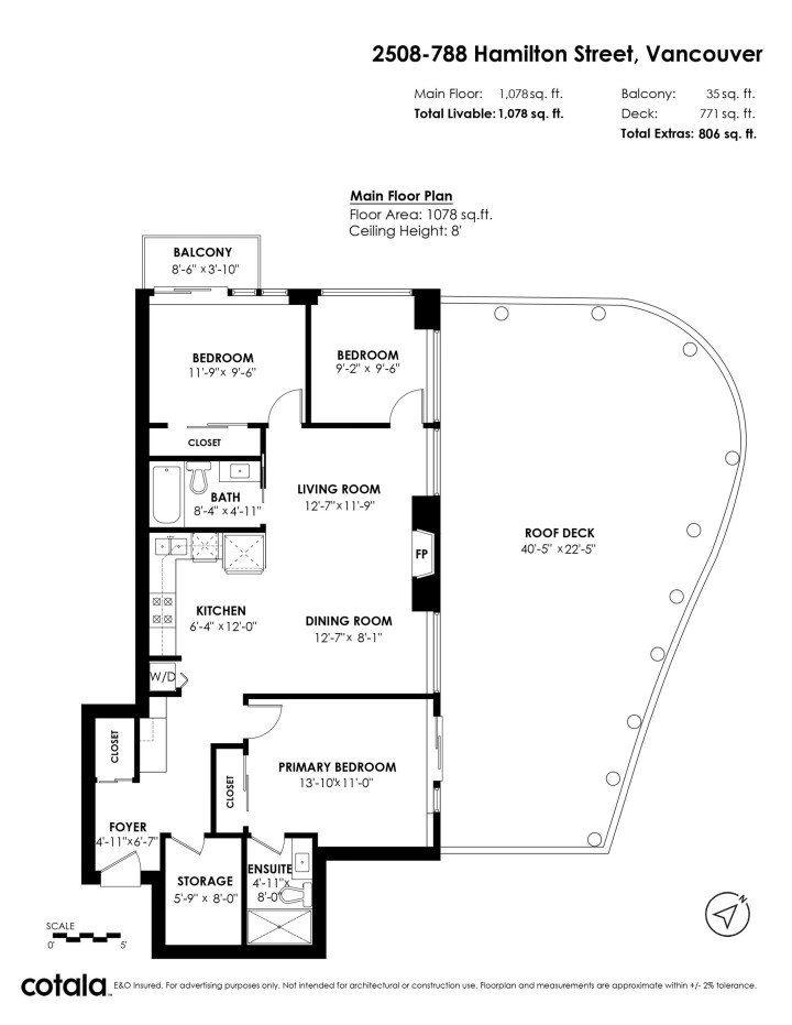 Photo 22 at 2508 - 788 Hamilton Street, Downtown VW, Vancouver West
