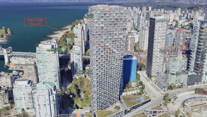 Photo 3 at 2611 - 1480 Howe Street, Yaletown, Vancouver West