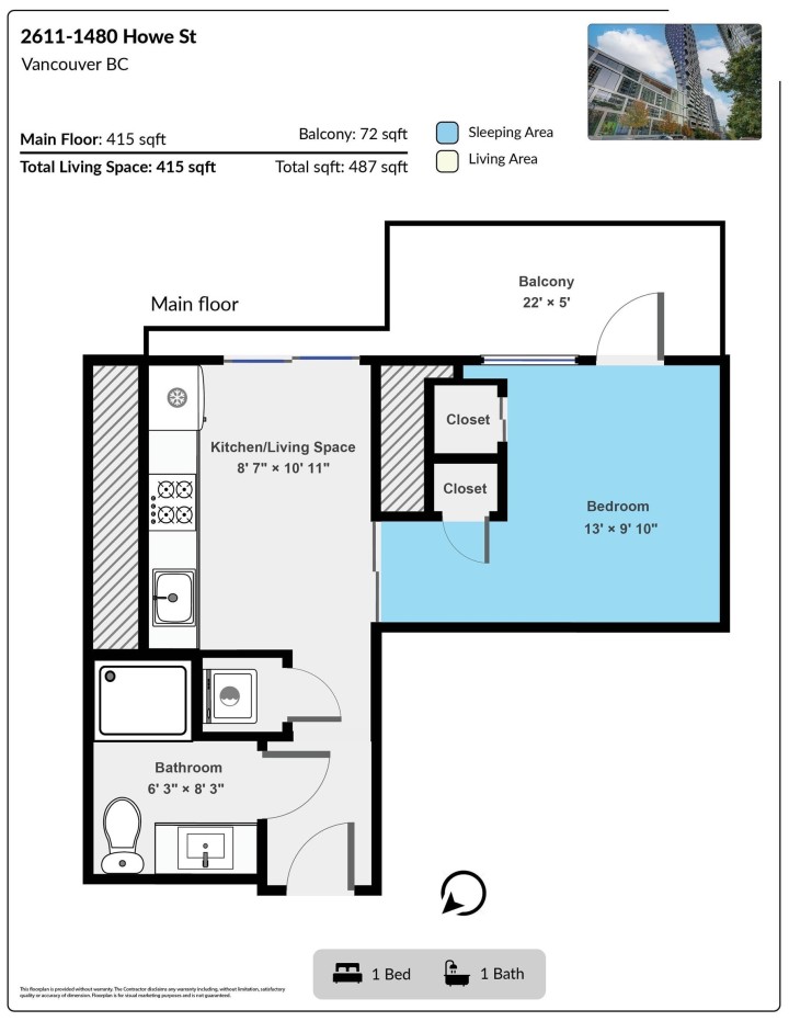 Photo 34 at 2611 - 1480 Howe Street, Yaletown, Vancouver West