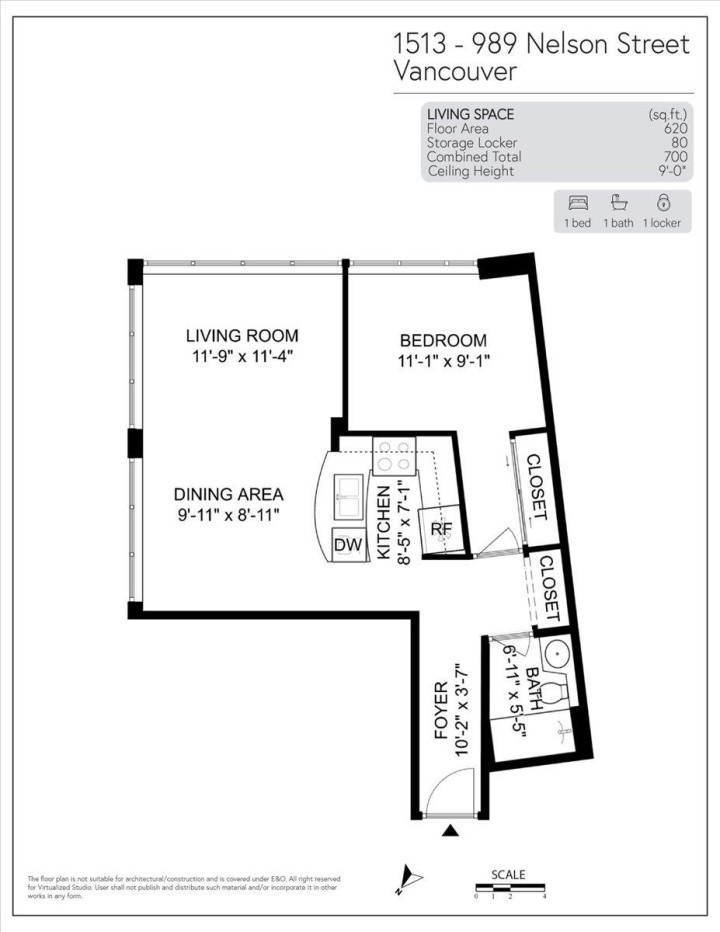 Photo 3 at 1513 - 989 Nelson Street, Downtown VW, Vancouver West